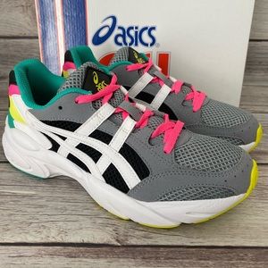 Asics Gel-BND Athletic Lace Up Shoe Youth Girls SZ 5.5 1024A024 Blue White Pink